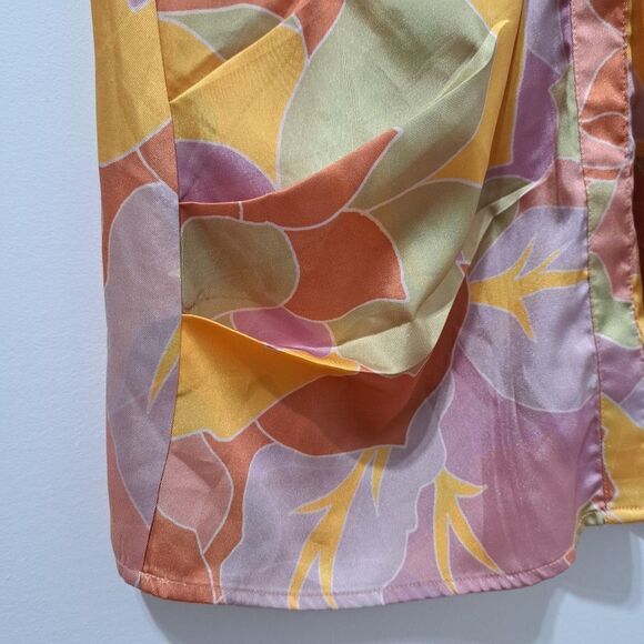 Runaway Ruby Mindy Mini Dress Sage Lightweight Woven Satin XS Fun Multi-color - Picture 11 of 17